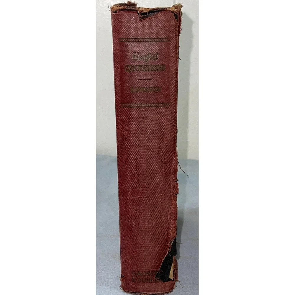 Useful Quotations‎ A Cyclopedia of Quotations by Tryon Edwards 1933 Hardcover